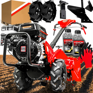 POĽSKÝ BENZÍN HRUBÝ NÁSTROJ VÝKON 9 HP ZADNÝ GENERÁTOR VEĽKÉ KOLESÁ DZIK PREMIUM